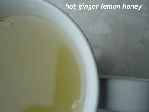 Hot ginger lemon honey