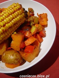 Pieczone warzywa z pastą tandoori